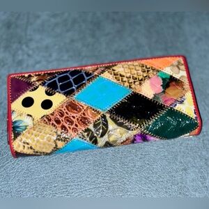 Multicolor Leather Patchwork Women's Wallet